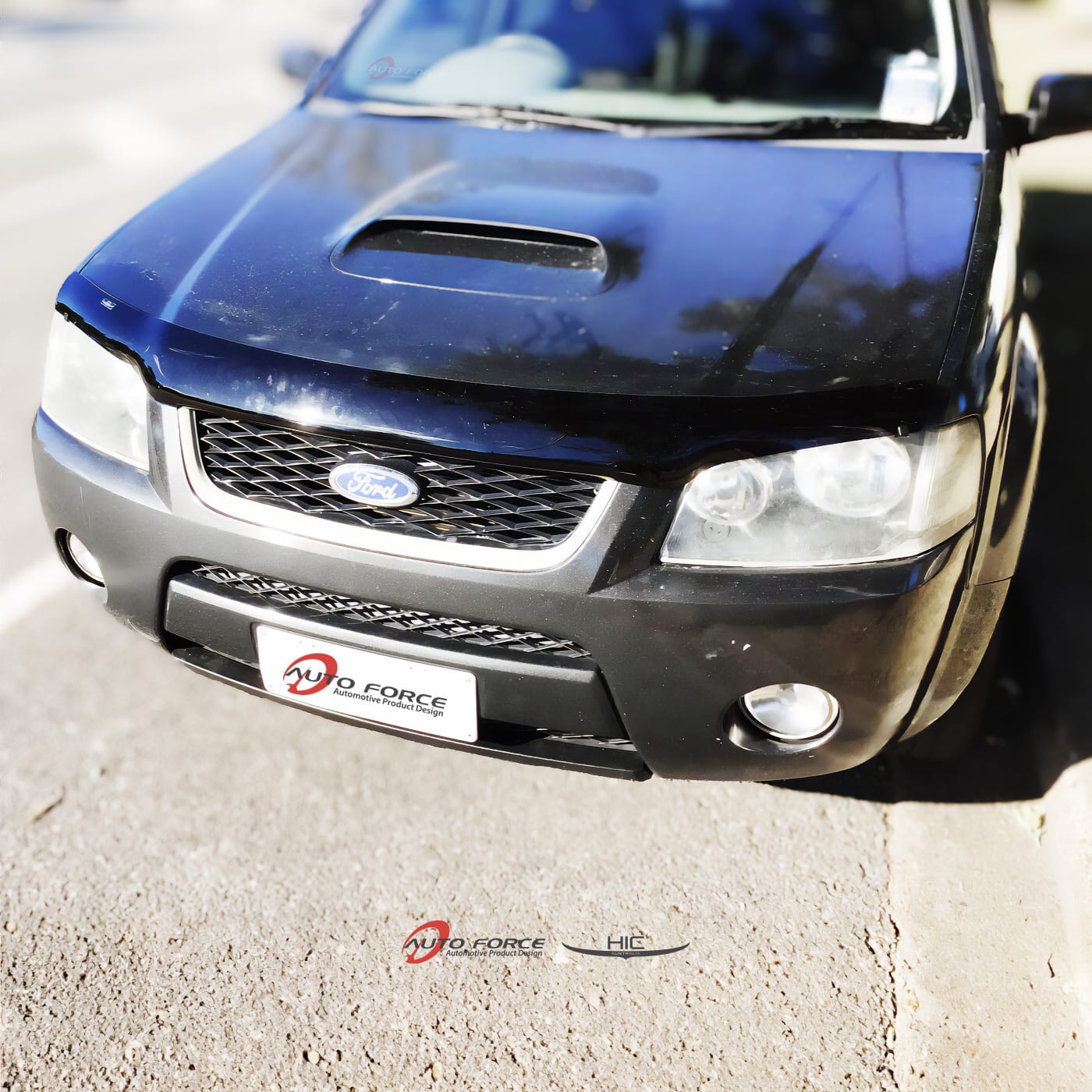 Installed View - Ford Territory SX SY (2004-2011): Bonnet Protector Guard