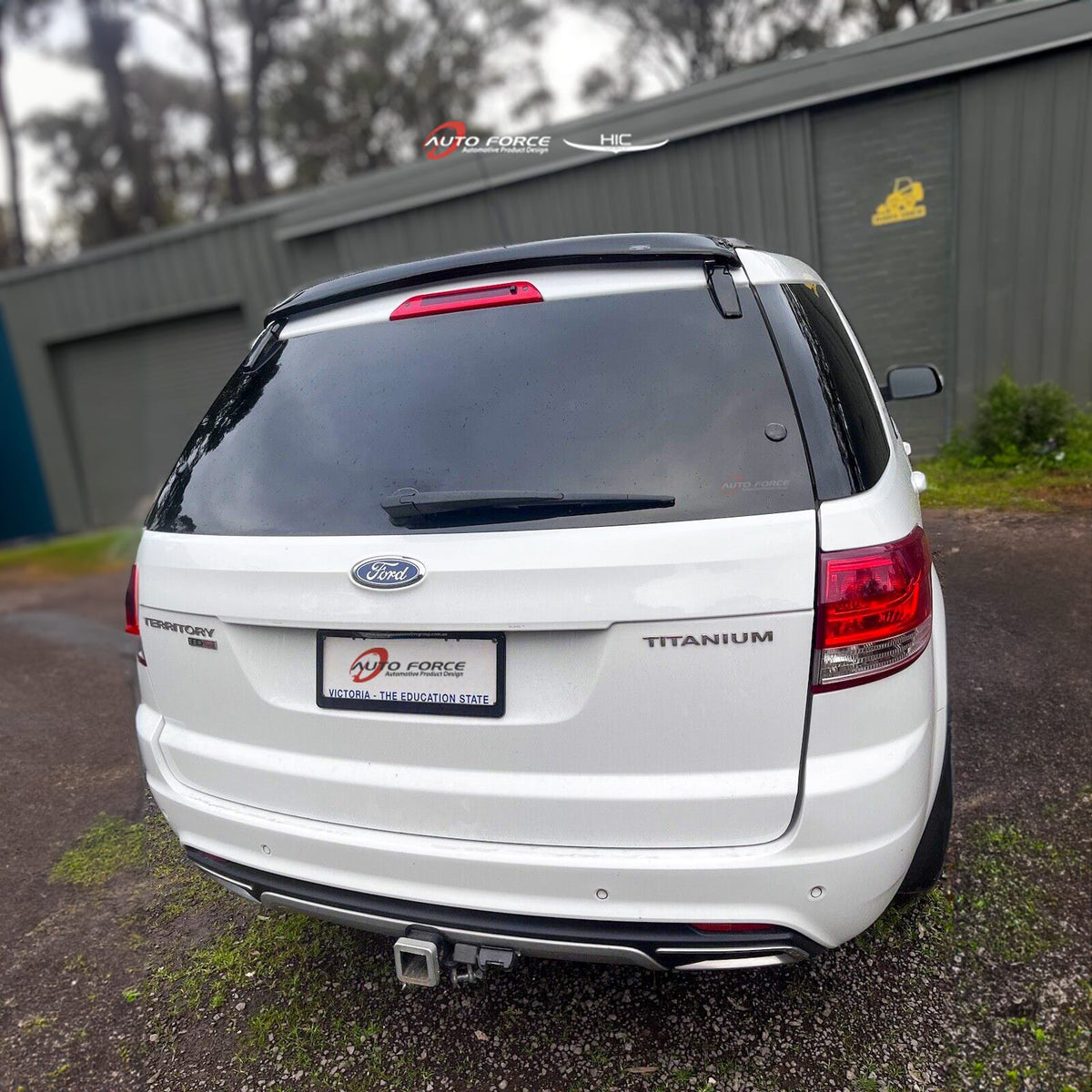 Installed View - Ford Territory SX SY: Premium Roof Spoiler Dust Deflector