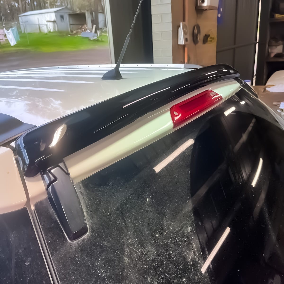 Installed View - Ford Territory SX SY: Premium Roof Spoiler Dust Deflector