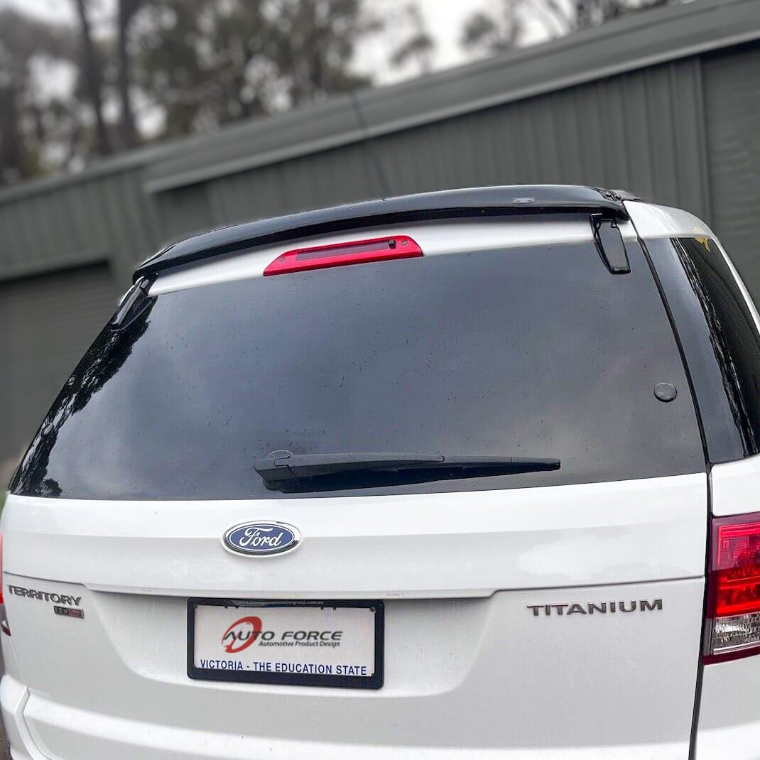 Installed View - Ford Territory SX SY: Premium Roof Spoiler Dust Deflector