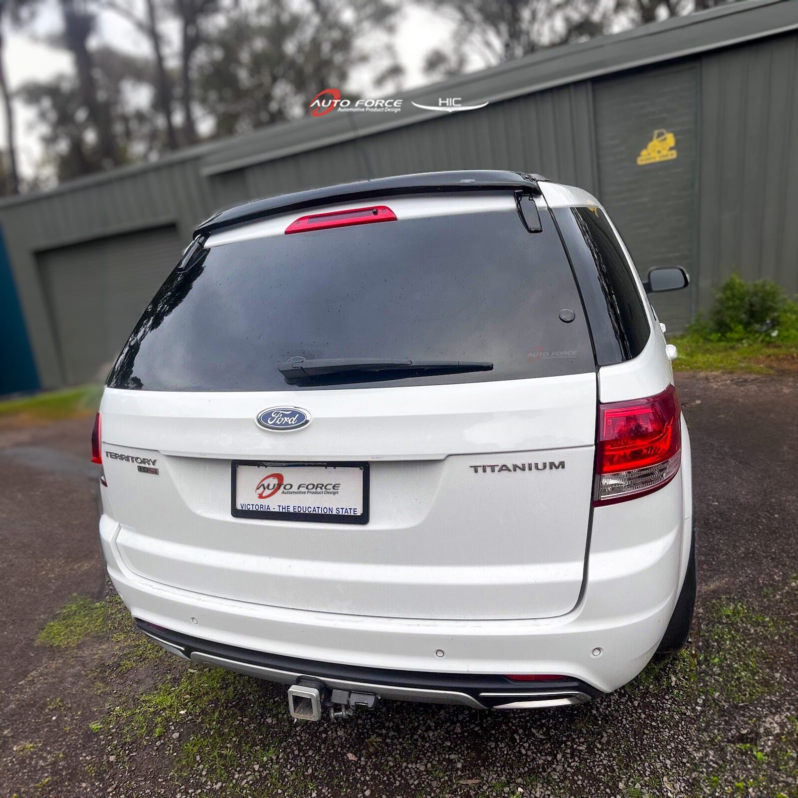 Installed View - Ford Territory SX SY: Premium Roof Spoiler Dust Deflector
