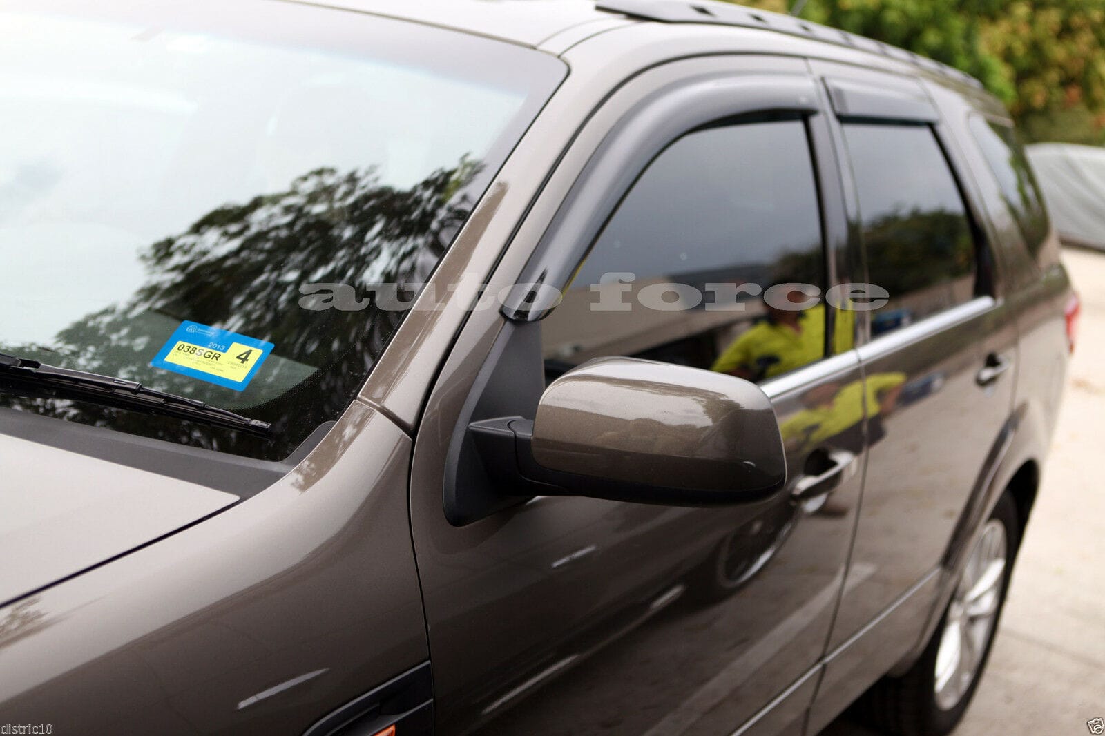 Installed View - Ford Territory SZ (2011-2016): Premium Window Visors
