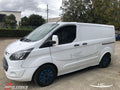 Installed View - Ford Transit Custom (2012-2023): Premium Window Visors