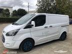 Installed View - Ford Transit Custom (2012-2023): Premium Window Visors