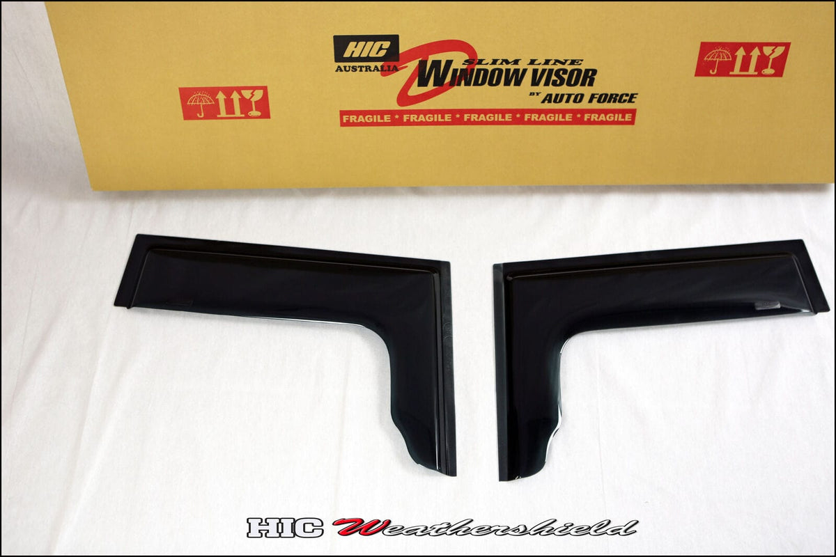 Installed View - Ford Transit Van (2000-2013): Front Window Visors