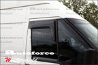 Installed View - Ford Transit Van (2000-2013): Front Window Visors