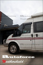 Installed View - Ford Transit Van (2000-2013): Front Window Visors