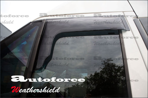 Installed View - Ford Transit Van (2000-2013): Front Window Visors