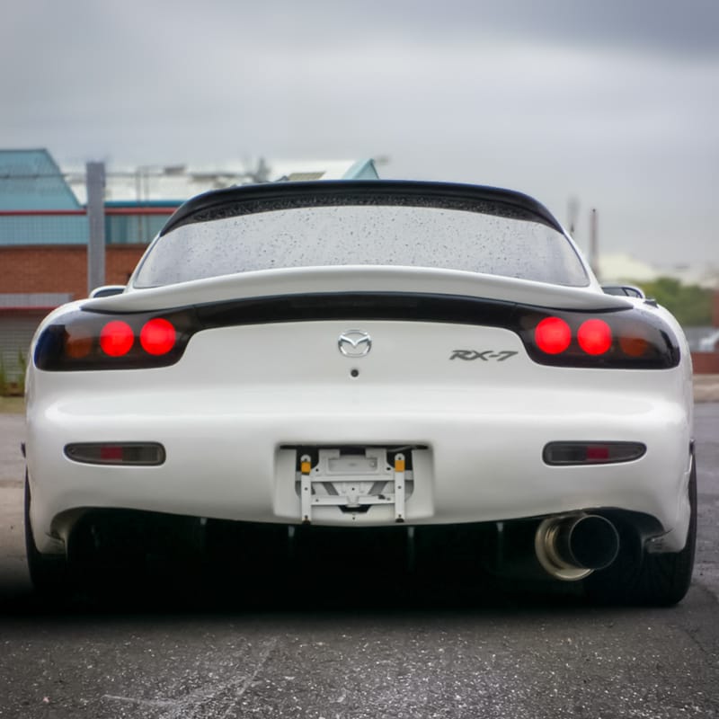 Installed View - Mazda RX7 FD: Rear Boot Drift Wing Bobtail Spoiler