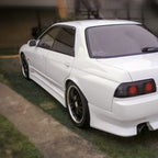 Installed View - Nissan Skyline R32 Sedan: Vertex Style Side Skirts