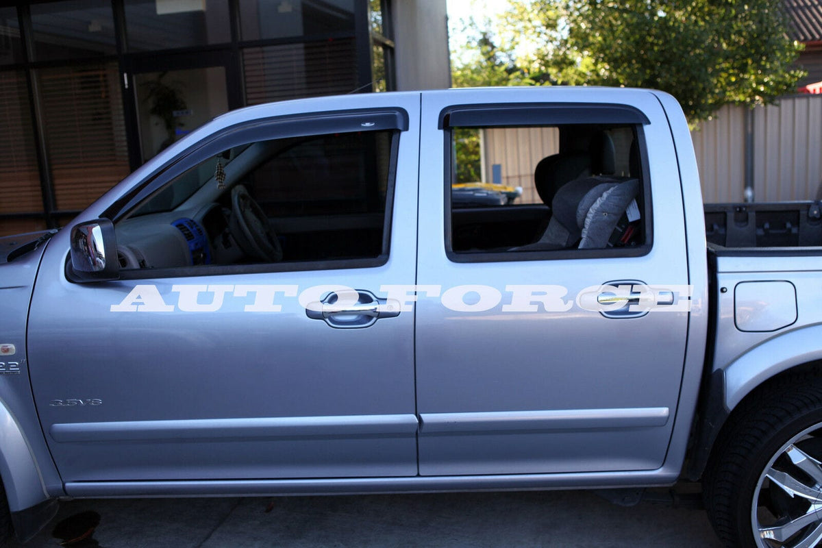Installed View - Great Wall V200 V240 Dual Cab Ute (2009-2014): Premium Window Visors