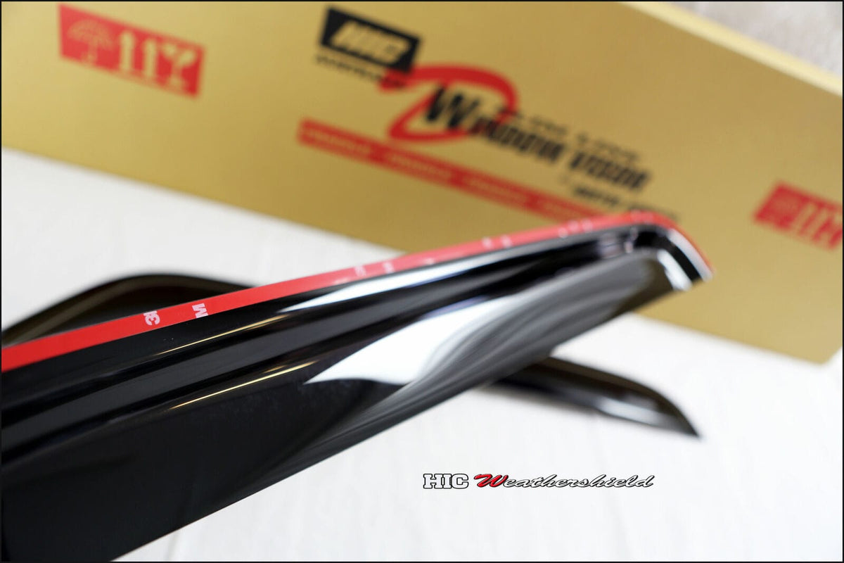 Installed View - Great Wall V200 V240 Single Cab Ute (2009-2014): Premium Window Visors