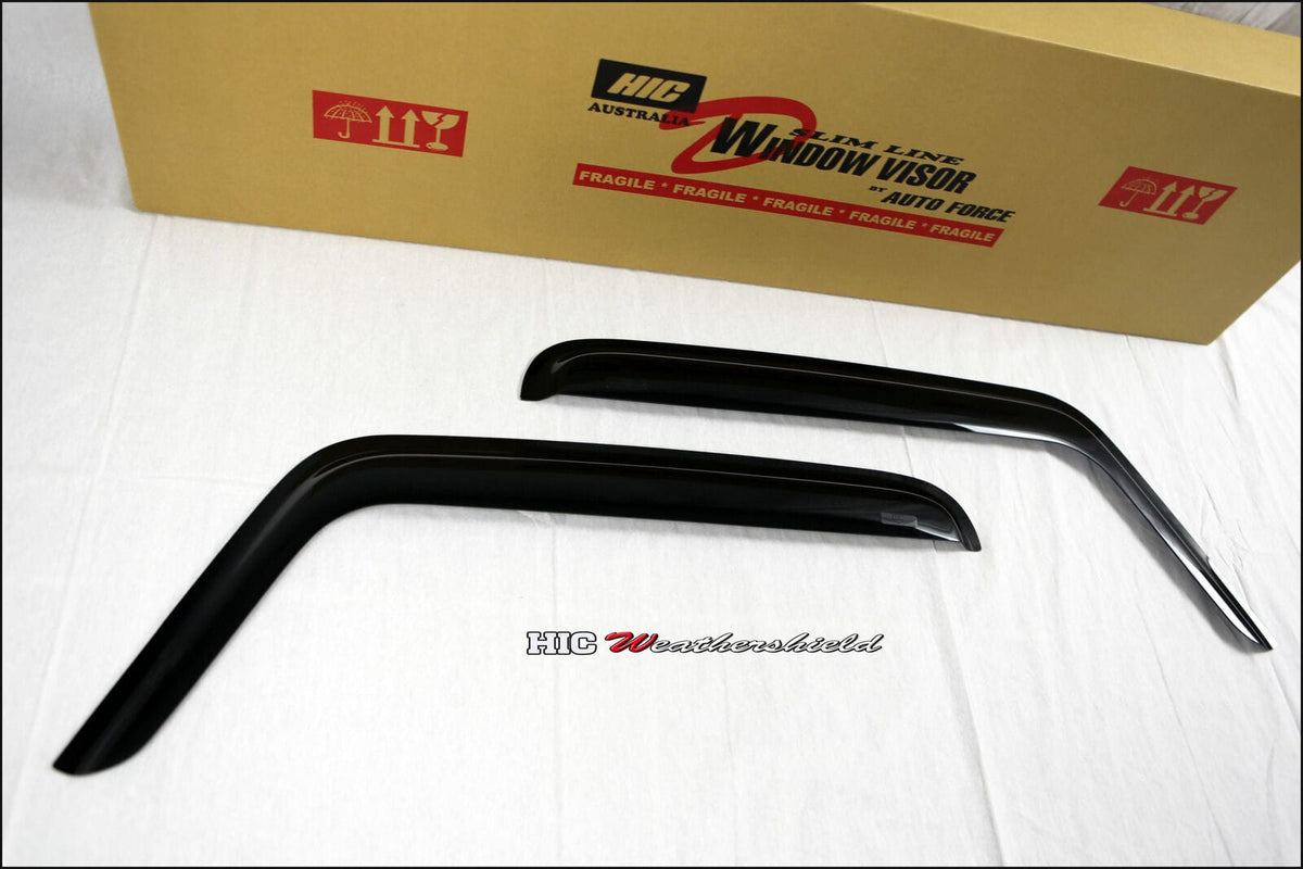 Installed View - Great Wall V200 V240 Single Cab Ute (2009-2014): Premium Window Visors