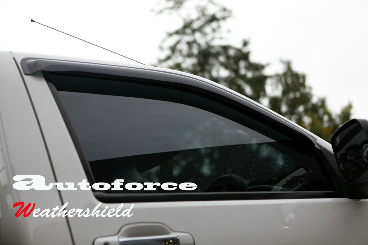 Installed View - Great Wall V200 V240 Single Cab Ute (2009-2014): Premium Window Visors