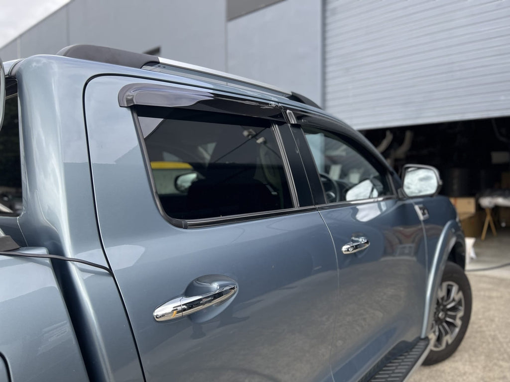 Installed View - GWM Ute Cannon (2019-2025): Premium Window Visors