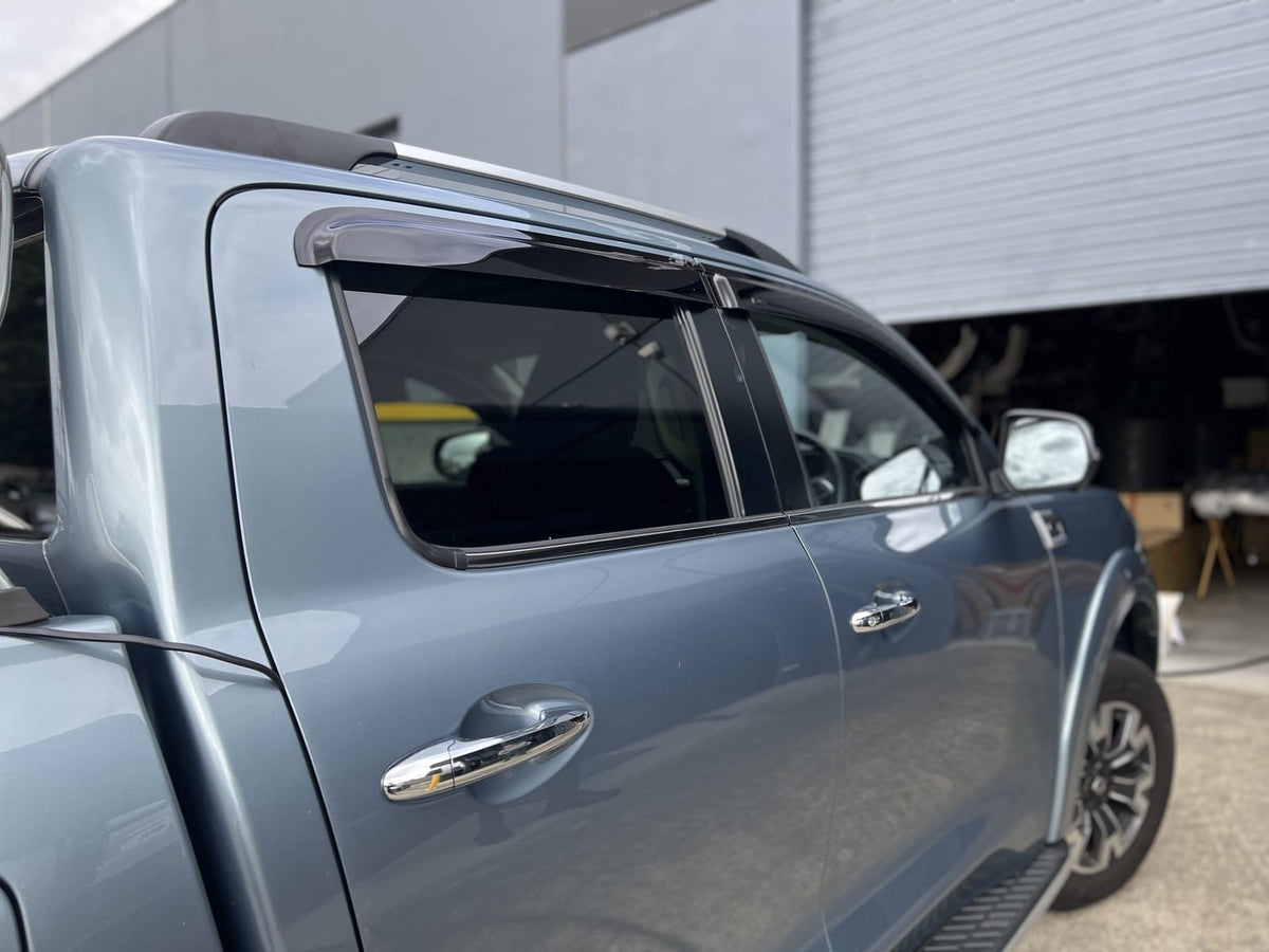 Installed View - GWM Ute Cannon (2019-2025): Premium Window Visors