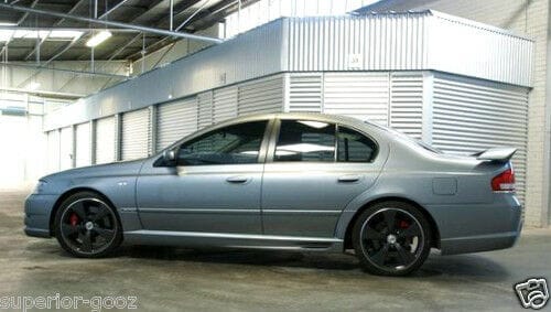Installed View - Ford Falcon BA BF Sedan: FPV GT Style Side Skirts