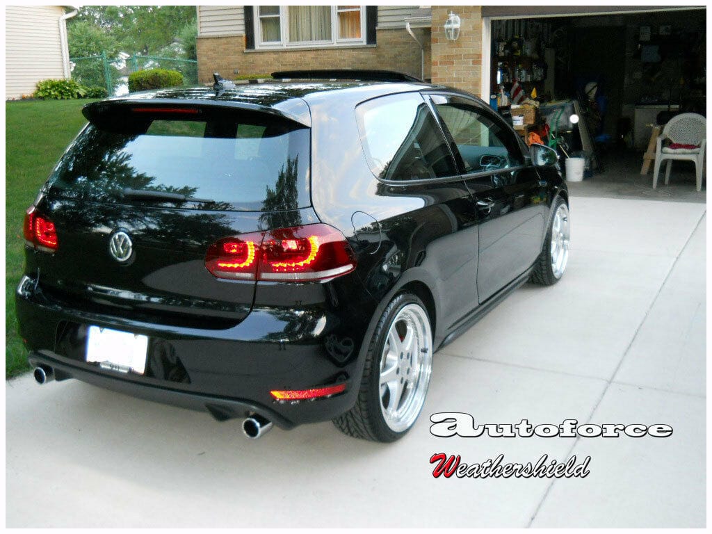 Installed View - HIC Weather Shields - Volkswagen Golf MK6 3 Door 2009-2013 GTI R
