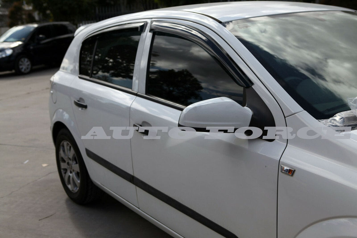 Installed View - Holden Astra 5-Door Hatch (2004-2009): Premium Window Visors