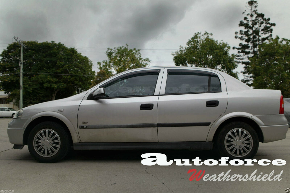 Installed View - Holden Astra TS (1998-2005): Premium Window Visors