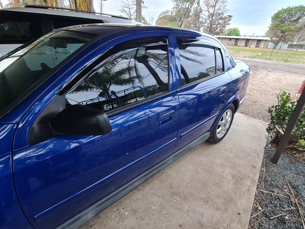 Installed View - Holden Astra TS (1998-2005): Premium Window Visors