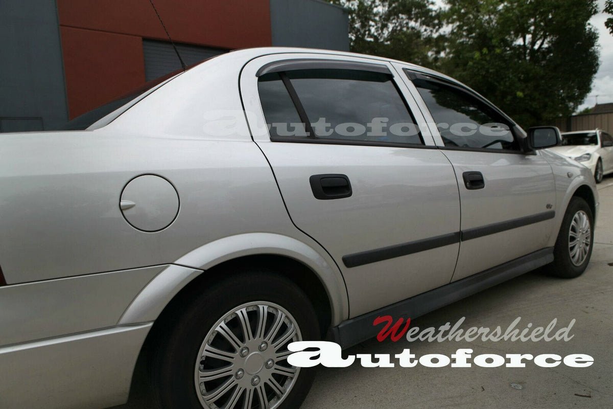 Installed View - Holden Astra TS (1998-2005): Premium Window Visors