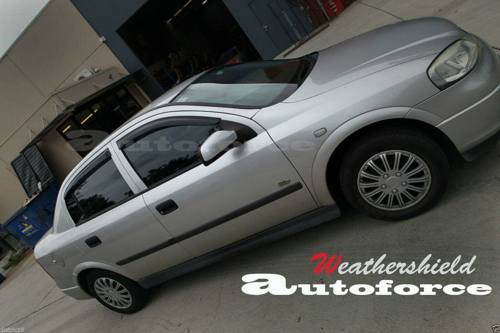 Installed View - Holden Astra TS (1998-2005): Premium Window Visors