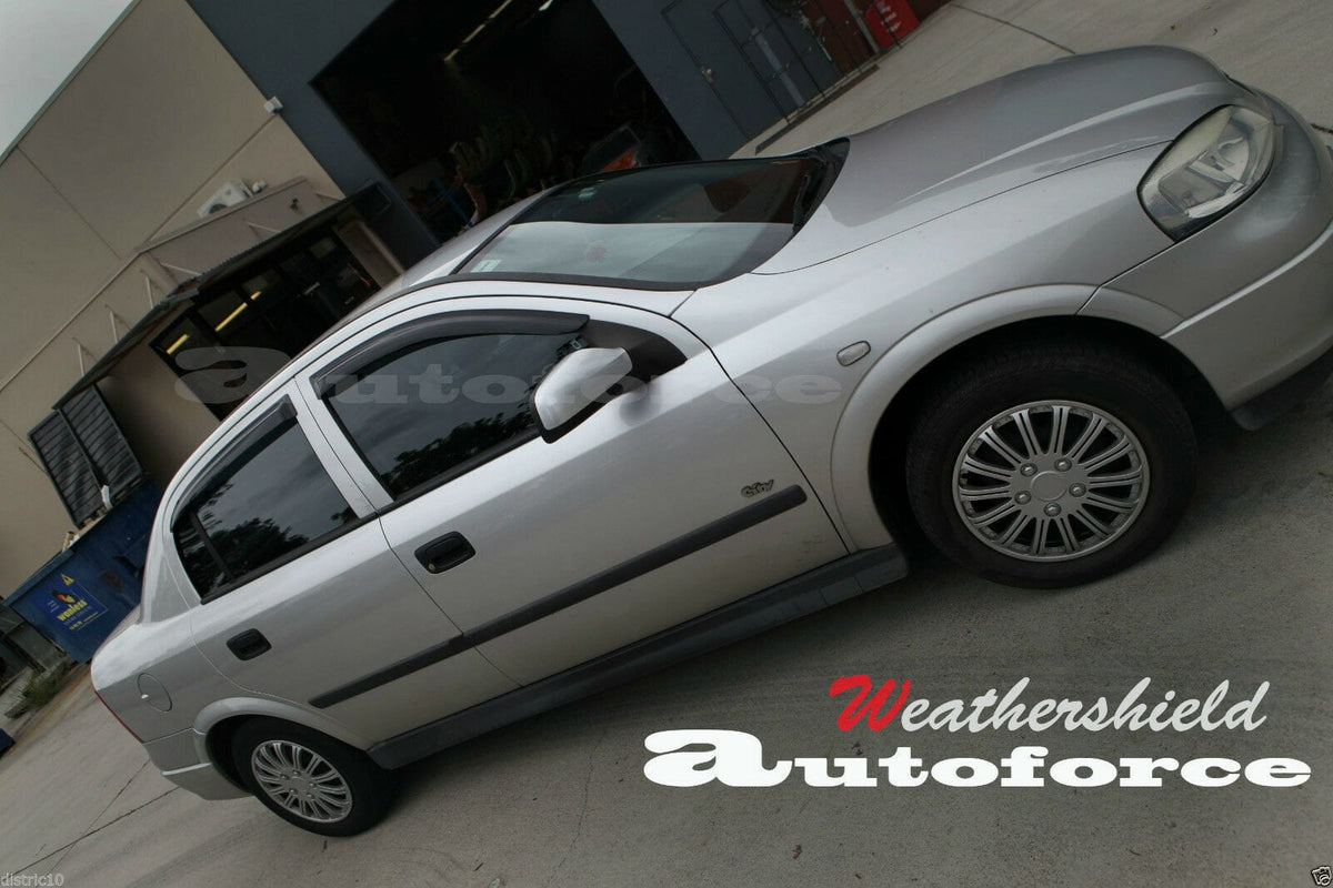 Installed View - Holden Astra TS (1998-2005): Premium Window Visors