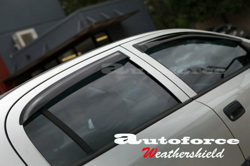Installed View - Holden Astra TS (1998-2005): Premium Window Visors