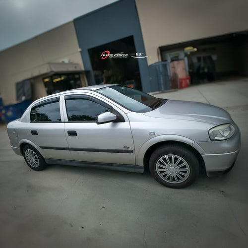 Installed View - Holden Astra TS (1998-2005): Premium Window Visors