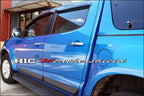 Installed View - Holden Colorado 5 Door Ute (2012-2020): Premium Window Visors
