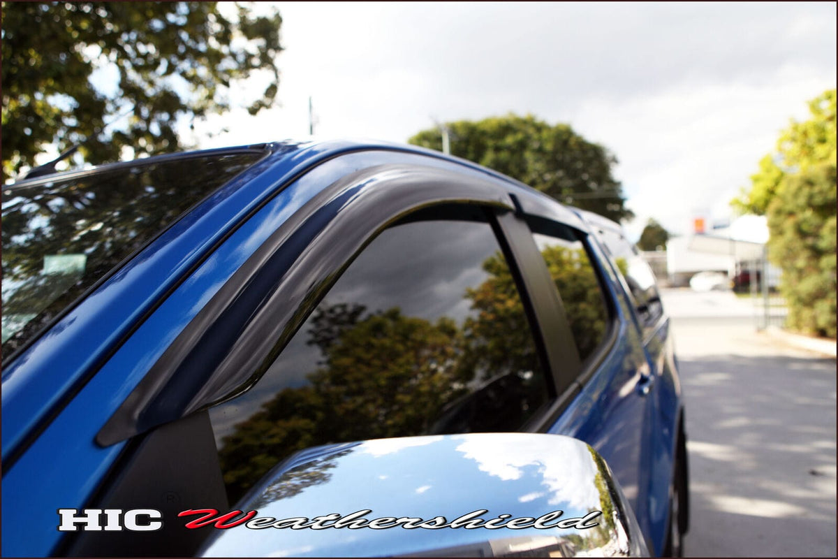 Installed View - Holden Colorado 5 Door Ute (2012-2020): Premium Window Visors