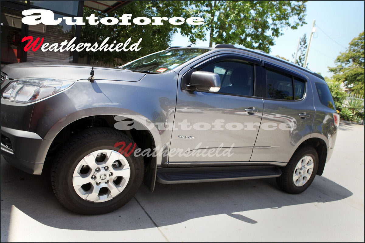 Installed View - Holden Colorado 7 (2012-2016): Premium Window Visors