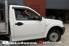 Installed View - Holden Colorado Single Cab Ute (2008-2011): Premium Window Visors