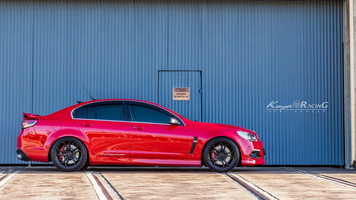 Installed View - Holden Commodore HSV VE VF Sedan (2006-2017): Premium Window Visors