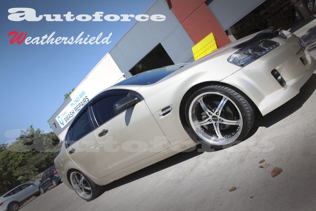 Installed View - Holden Commodore HSV VE VF Sedan (2006-2017): Premium Window Visors