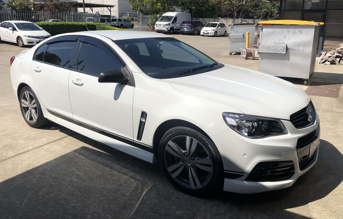 Installed View - Holden Commodore HSV VE VF Sedan (2006-2017): Premium Window Visors
