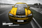 Installed View - Holden Commodore VE: Group A Style Bonnet Scoop