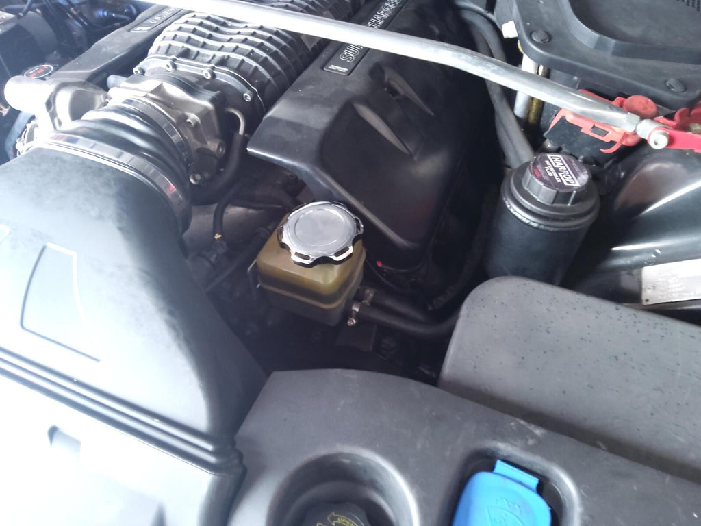 Installed View - Holden Commodore VE & HSV Senator: Billet Power Steering Cap Cover (V8)