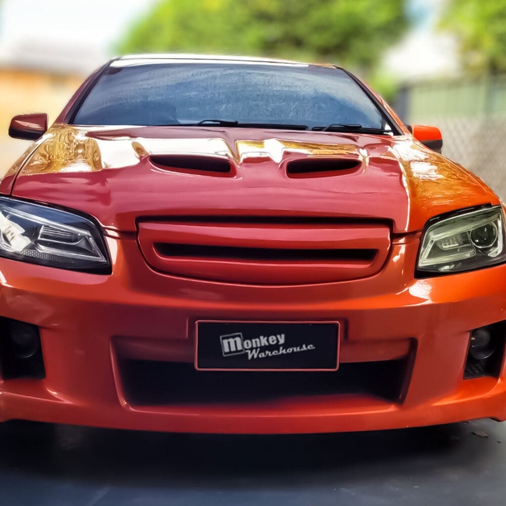 Installed View - Holden Commodore VE Series 1 Letterbox Grille | Hand Laid FRP