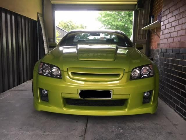 Installed View - Holden Commodore VE Series 1 Letterbox Grille | Hand Laid FRP