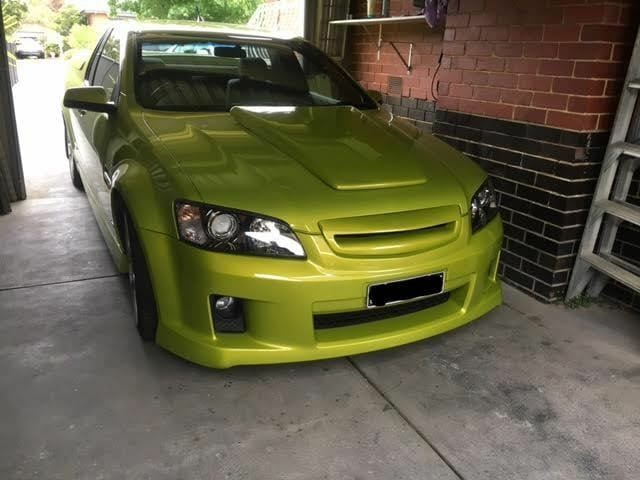 Installed View - Holden Commodore VE Series 1 Letterbox Grille | Hand Laid FRP