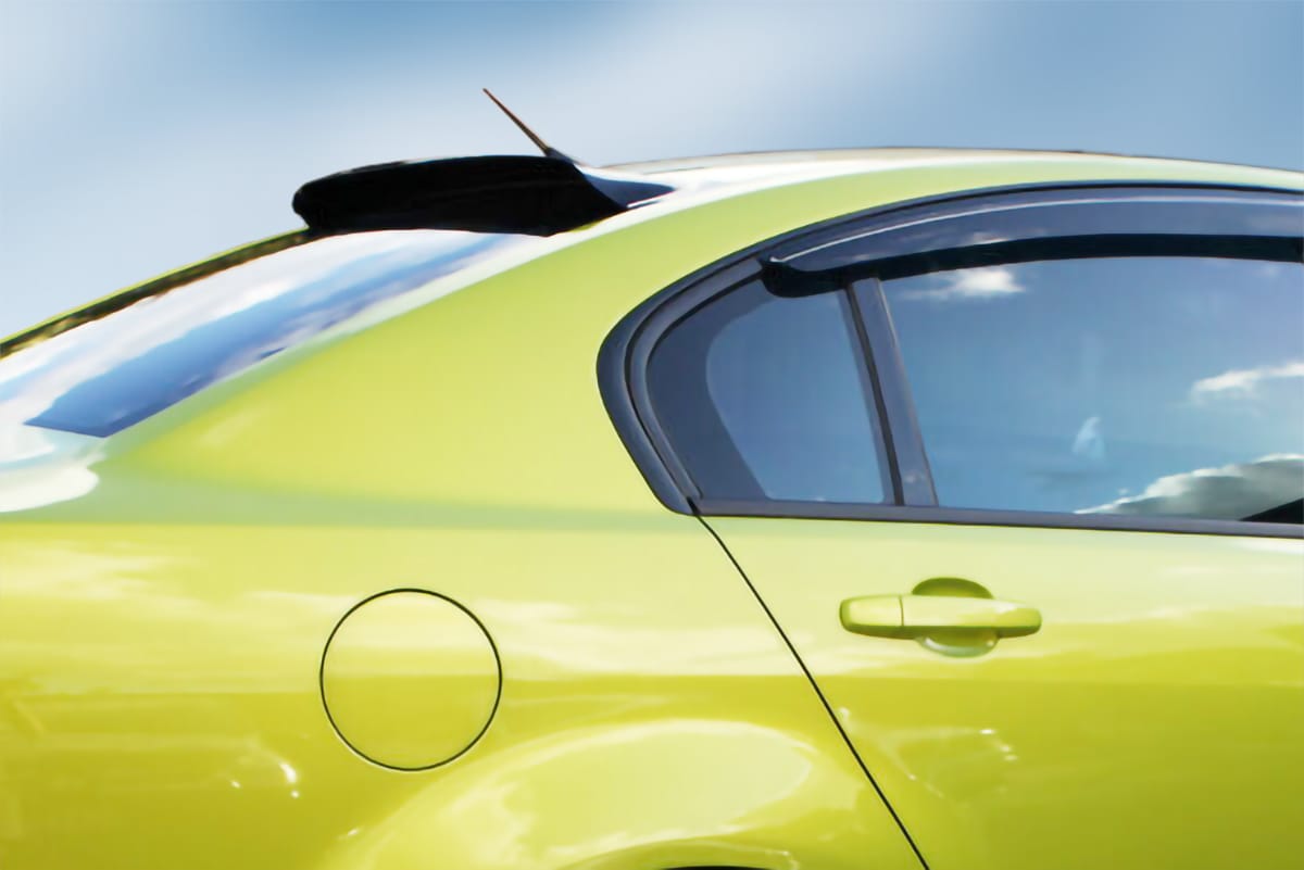 Installed View - Holden Commodore VE VF Sedan (2006-2017): Premium Roof Spoiler