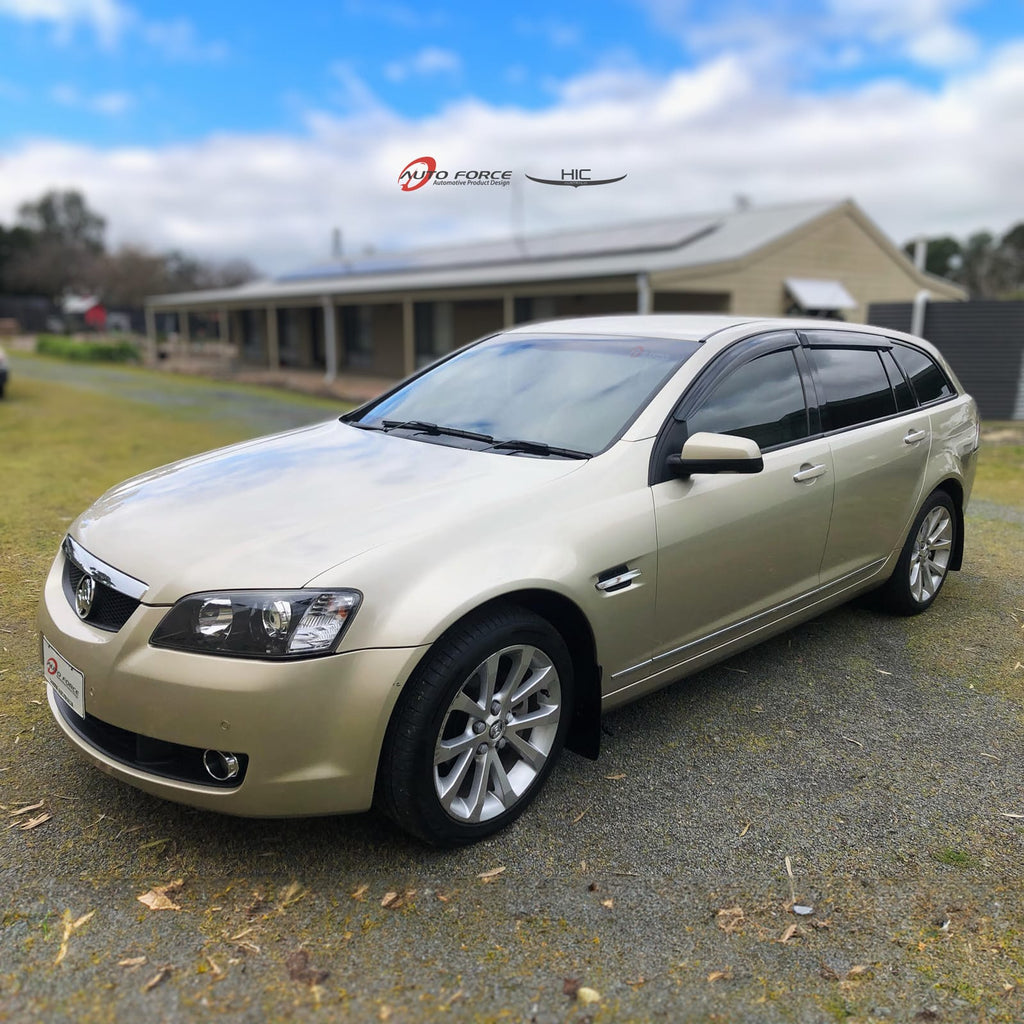 Installed View - Holden Commodore VE VF Sportwagon (2008-2017): Premium Window Visors