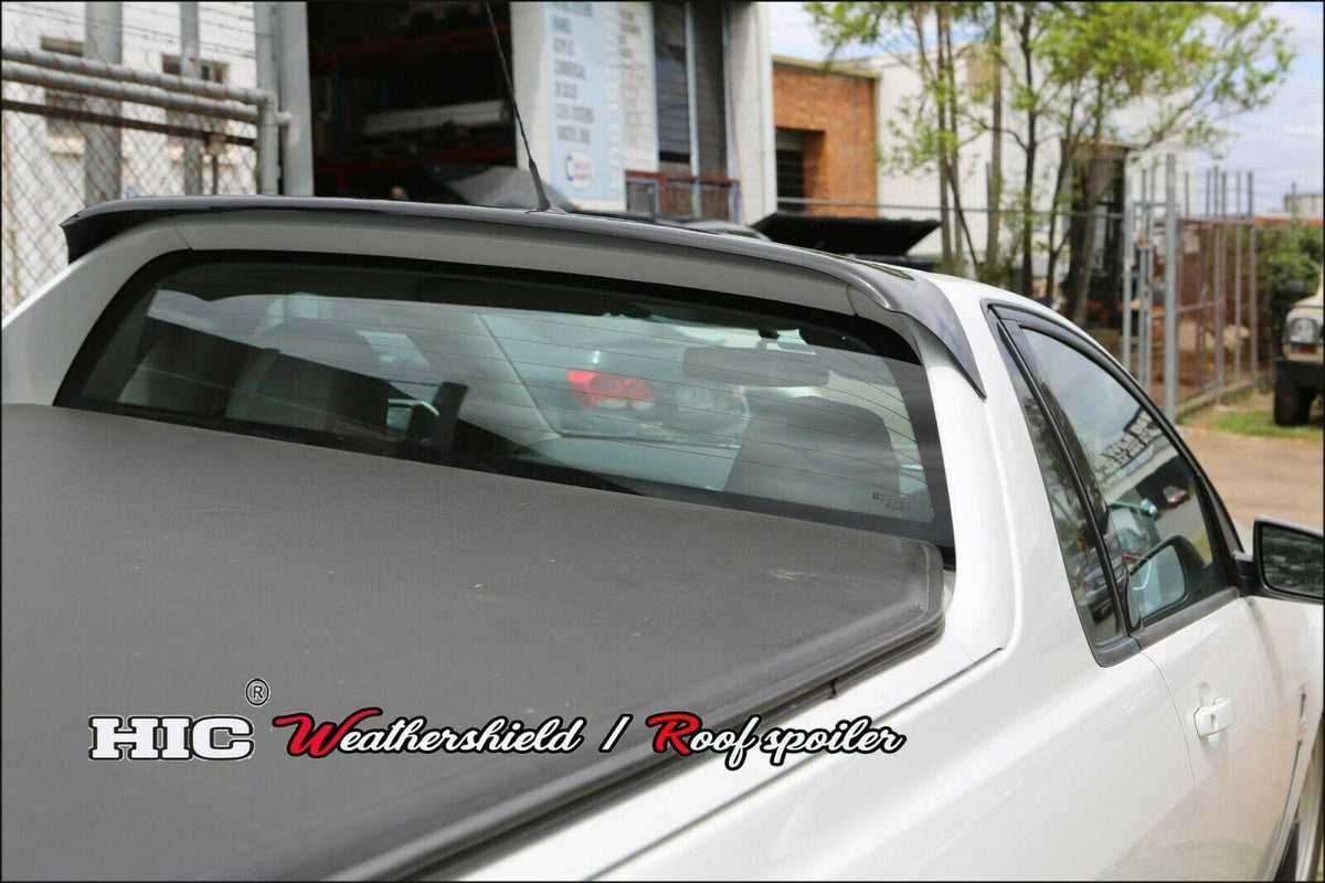 Installed View - Holden Commodore VE VF Ute (2007-2017): Premium Roof Spoiler