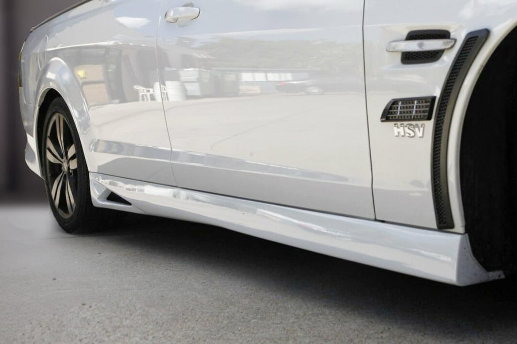 Installed View - Holden Commodore VE VF Ute: Vent Style Side Skirts