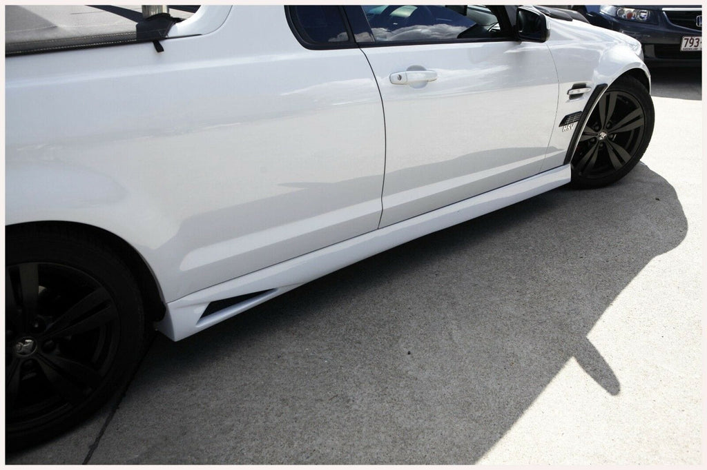 Installed View - Holden Commodore VE VF Ute: Vent Style Side Skirts