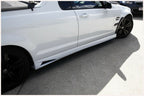Installed View - Holden Commodore VE VF Ute: Vent Style Side Skirts