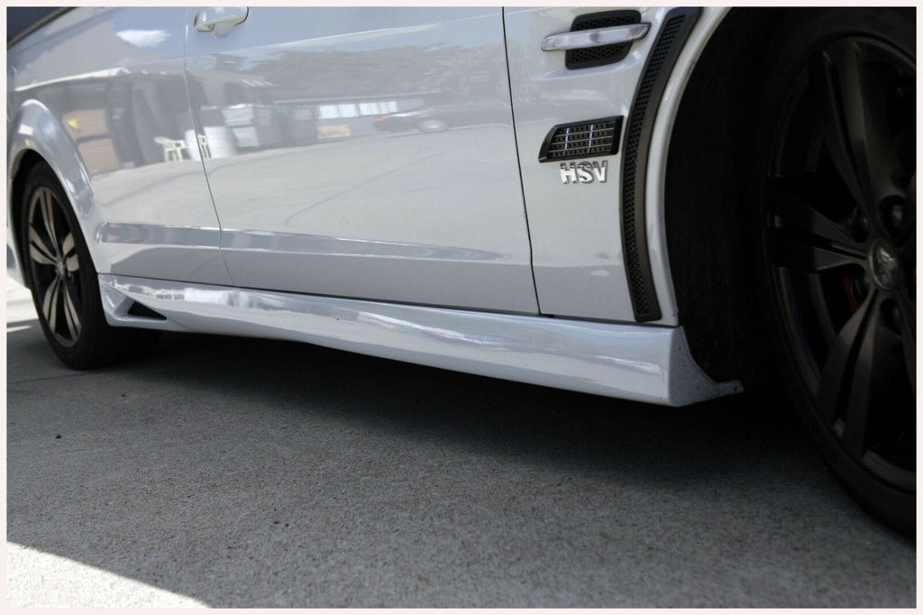 Installed View - Holden Commodore VE VF Ute: Vent Style Side Skirts