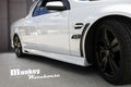 Installed View - Holden Commodore VE VF Ute: Vent Style Side Skirts